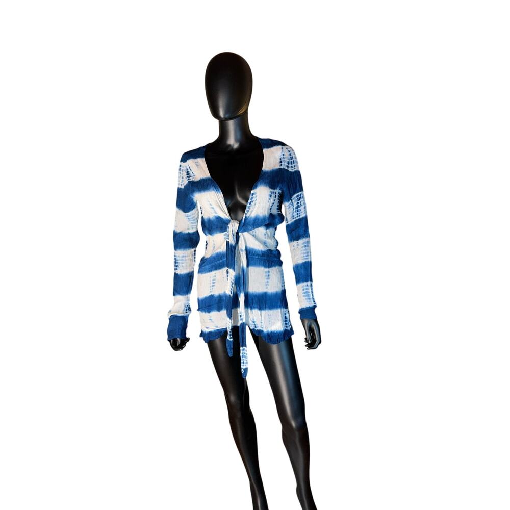 Raga Anthropologie Tie-Dye Plunge Romper Medium NWT - Picture 3 of 10